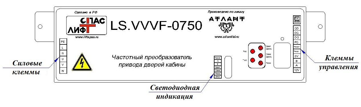 частотный преобразователь привода дверей кабины