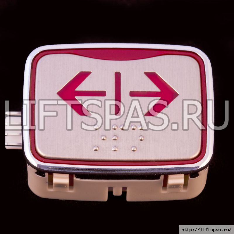 Кнопка лифтовая со шрифтом Брайля LS 120.10 BR