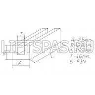 Вкладыш башмака кабины L10 BKF16 (52513669)