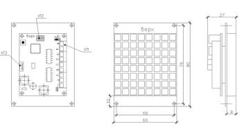 Индикатор лифтовой LS 740.02 B8x8