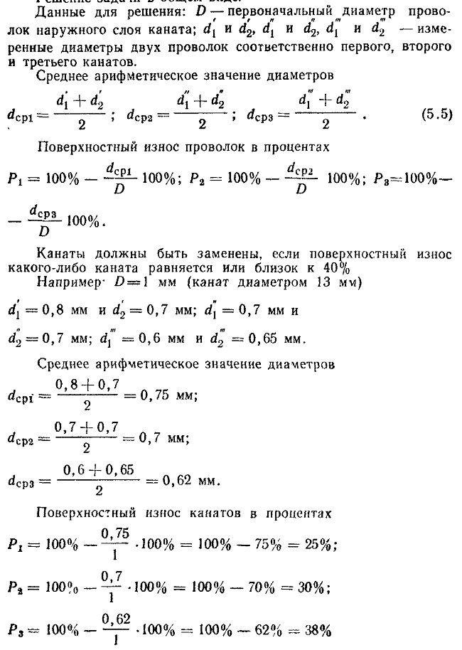 Технический осмотр лифтовых тяговых канатов