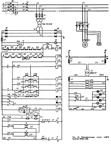 Лифт модели КМЗ-1958 - электросхема