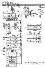 Электросхема лифта с реле РОД (грузоподъемность 320 кг, скорость 0,71м/с)