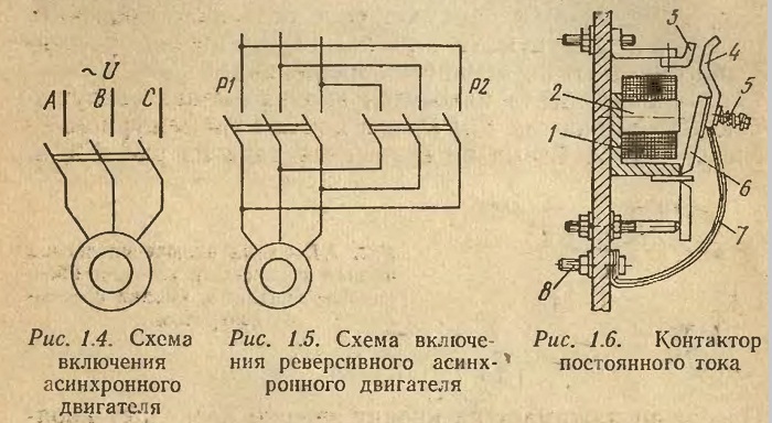 АППАРАТУРА ДЛЯ ВКЛЮЧЕНИЯ ТРЕХФАЗНОГО АСИНХРОННОГО ДВИГАТЕЛЯ ЛИФТА