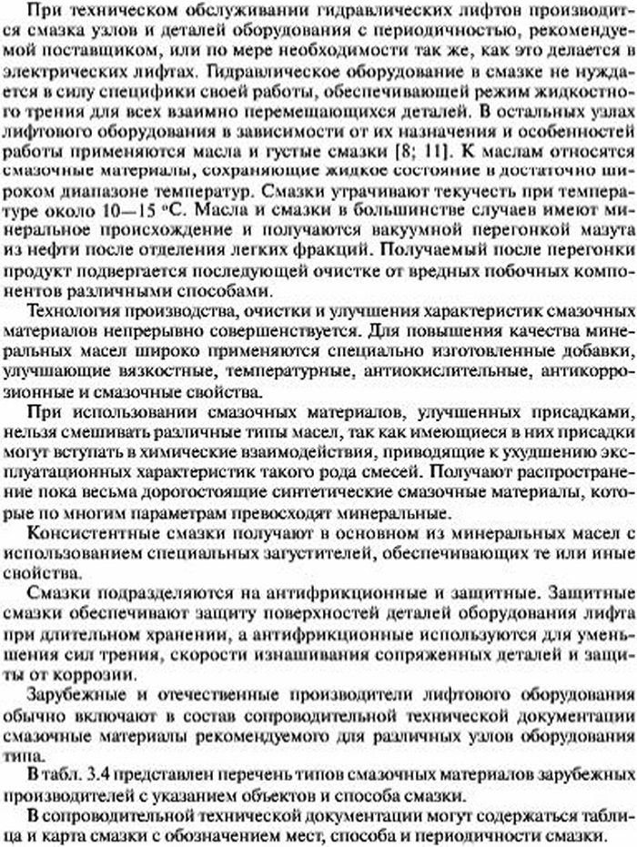 Смазка деталей и узлов оборудования гидравлического лифта