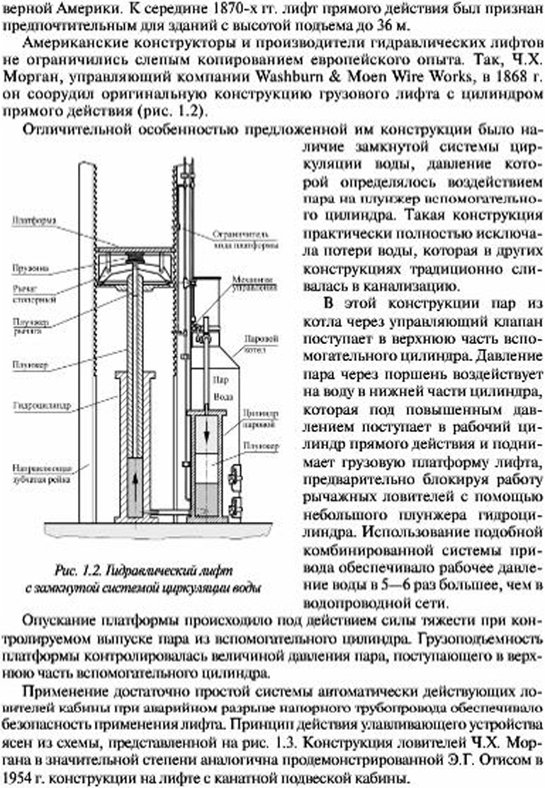 История создания, современное состояние и перспективы совершенствованияконструкции гидравлических лифтов